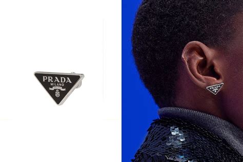 prada earrings 2021|prada earrings logomania renaissance.